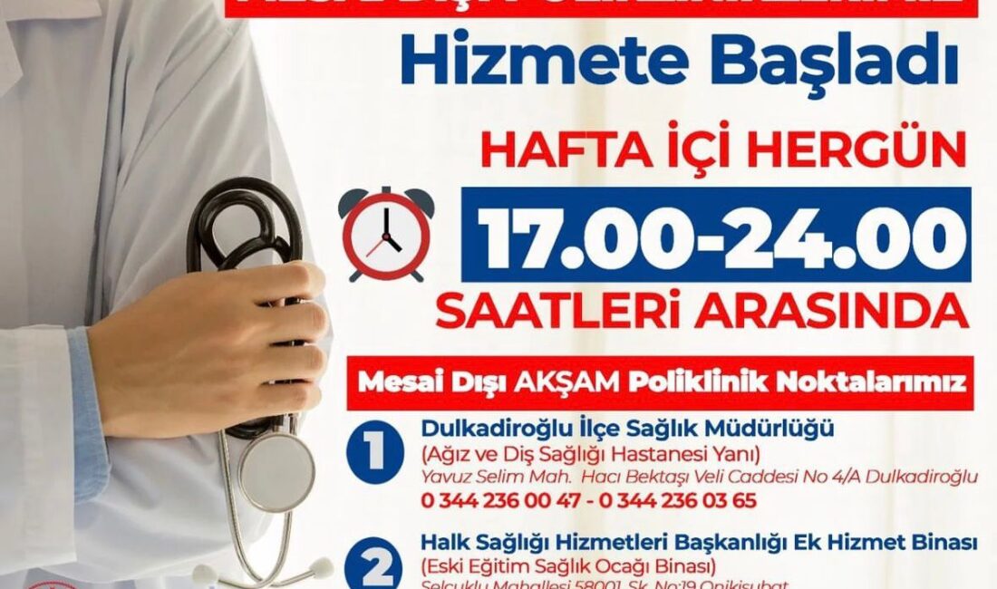 AKŞAM POLİKLİNKLERİ 17.00 24.00