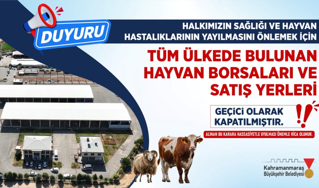 HAYVAN SATIŞI GEÇİCİ OLARAK DURDURULDU