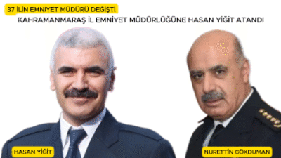 KAHRAMANMARAŞ'IN ESKİ VE YENİ İL EMNİYET MÜDÜRLERİ