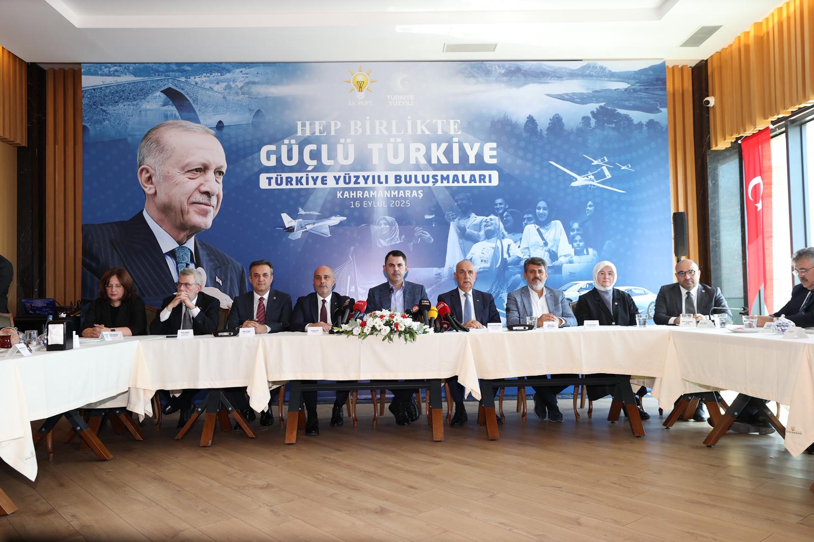 Çevre, Şehircilik ve İklim Değişikliği Bakanı Murat Kurum, Kahramanmaraş’ta bir