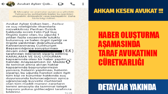 AVUKAT MI ? KÜLHANBEYİ Mİ ?