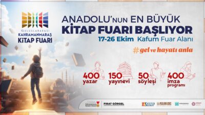 Uluslararası Kahramanmaraş Kitap Fuarı; 400 yazar, 150 yayınevi, 50 söyleşi