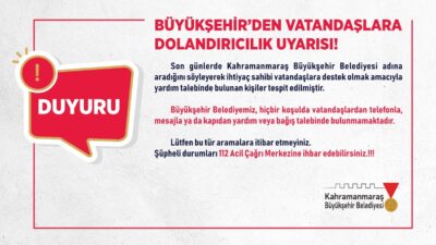 Vatandaşların şüpheli durumları 112 Acil Çağrı Merkezine ihbar etmeleri istendi.