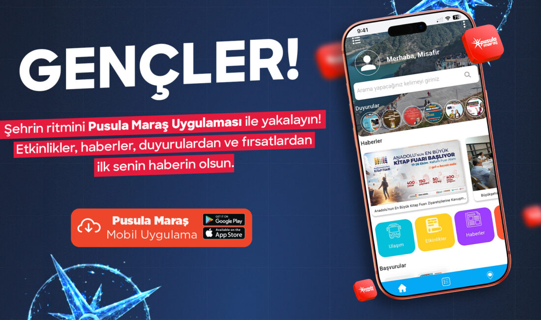 Büyükşehir Belediyesinin gençlere yönelik hazırladığı “Pusula Maraş” mobil uygulaması 113