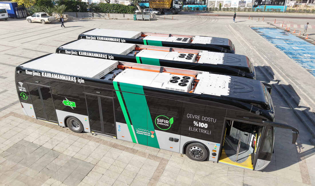 KAHRAMANMARAŞ ULAŞIMINA 20 ELEKTRİKLİ OTOBÜS GELİYOR