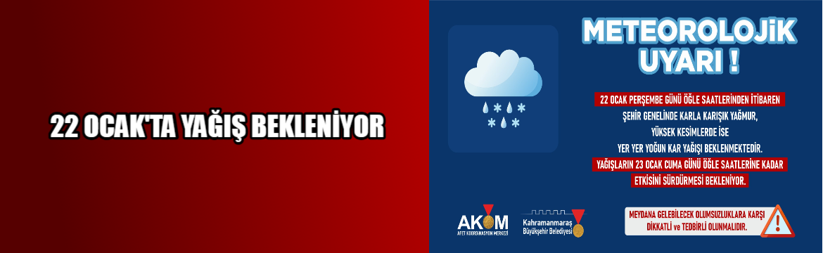 Büyükşehir Belediyesi, 22 Ocak Perşembe