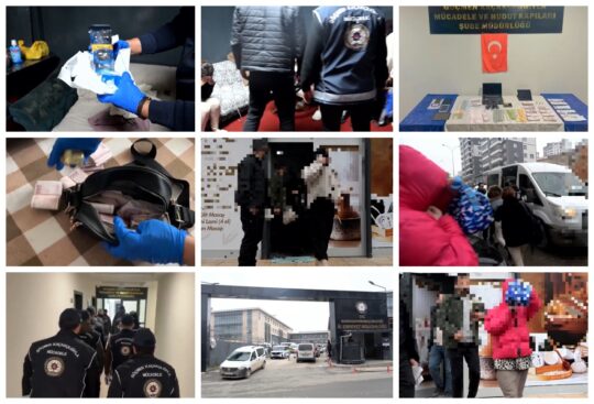 TOPLAMDA 14 KİŞİ YAKALANDI 