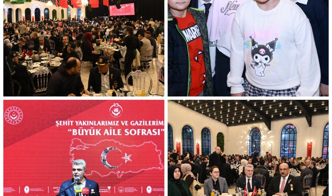 Ramazan ayının ilk iftarında şehit aileleri ve gazilerle bir araya