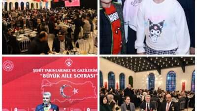 Ramazan ayının ilk iftarında şehit aileleri ve gazilerle bir araya
