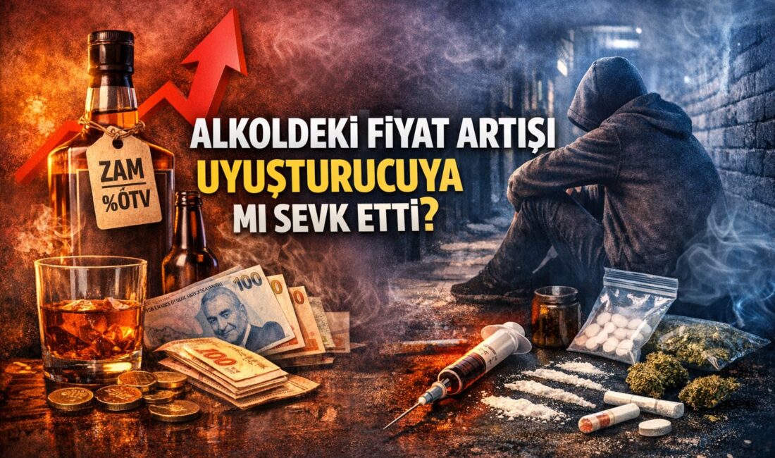 Vatandaşlardan alınan bilgiye göre yüksek alkol fiyatları ucuz madde kullanımına