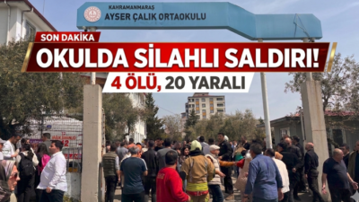 Kahramanmaraş’ın Onikişubat ilçesindeki Ayser Çalık Ortaokulu’nda 8. sınıf öğrencisi dehşet