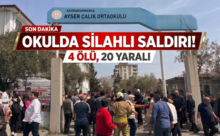 Kahramanmaraş’ın Onikişubat ilçesindeki Ayser Çalık Ortaokulu’nda 8. sınıf öğrencisi dehşet