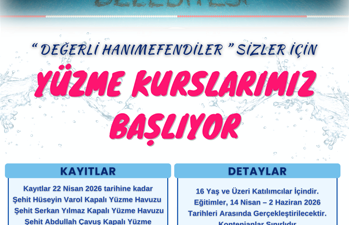 Onikişubat Belediyesi’nin kadınlara özel yüzme kursuna başvurular başladı