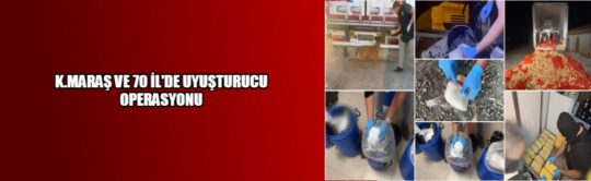 “71 ilde uyuşturucu madde satıcılarına