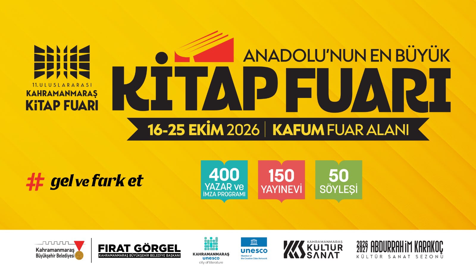 Büyükşehir Belediyesinin bu yıl 11’incisi düzenleyeceği Uluslararası Kahramanmaraş Kitap Fuarı,