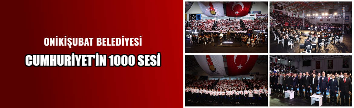 Kahramanmaraş’ta 1300 Öğrenciyle Muhteşem Cumhuriyet